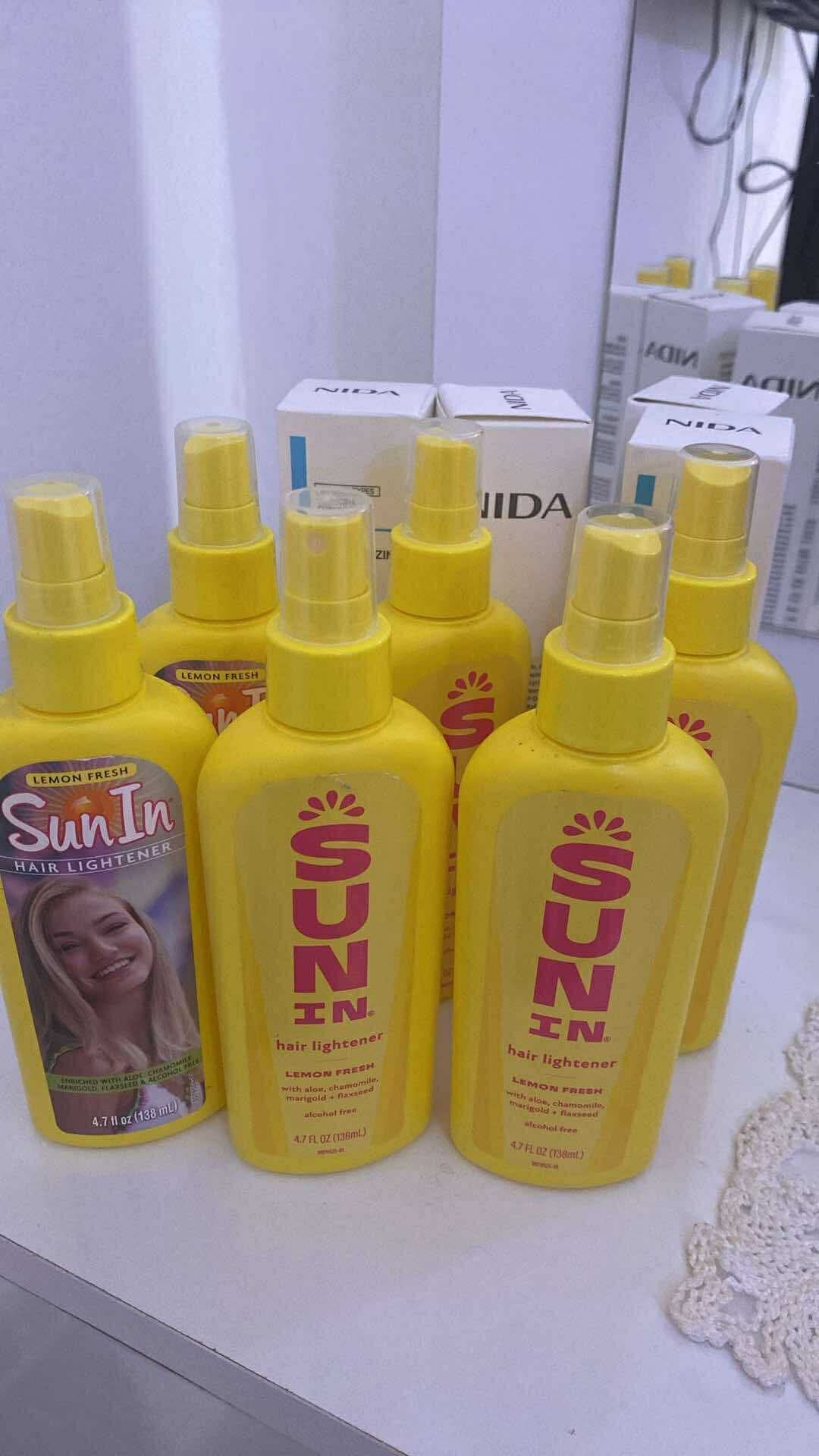 Sun in مفتح شعر 